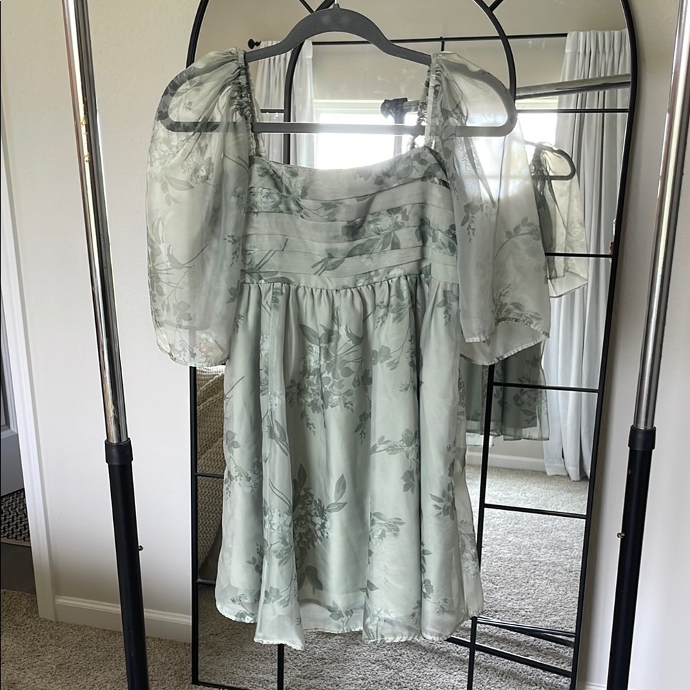 Abercrombie & Fitch Emerson Floral Dress with Puff Sleeves